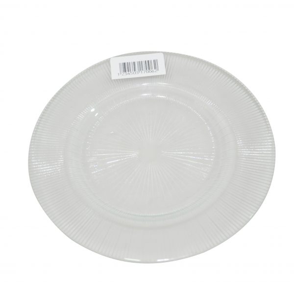 ASSIETTE PLATE RADIANT VERRE CRISTALISE D 21 CM REF 1Y21C39