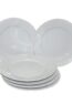 BATALHA SET 6 ASSIETTES PORCELAINE BLANCHE 20 CM REF 372007
