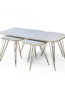 SET DE 5 TABLES MARBRE