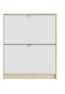 MEUBLE CHAUSSURES AVEC 2 PORTES STRUCTURE BLANC