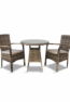AZUR SALLE A MANGER 70 CM + 2 CHAISES