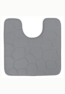 TAPIS CONTOUR DE WC 45X45 U GRIS