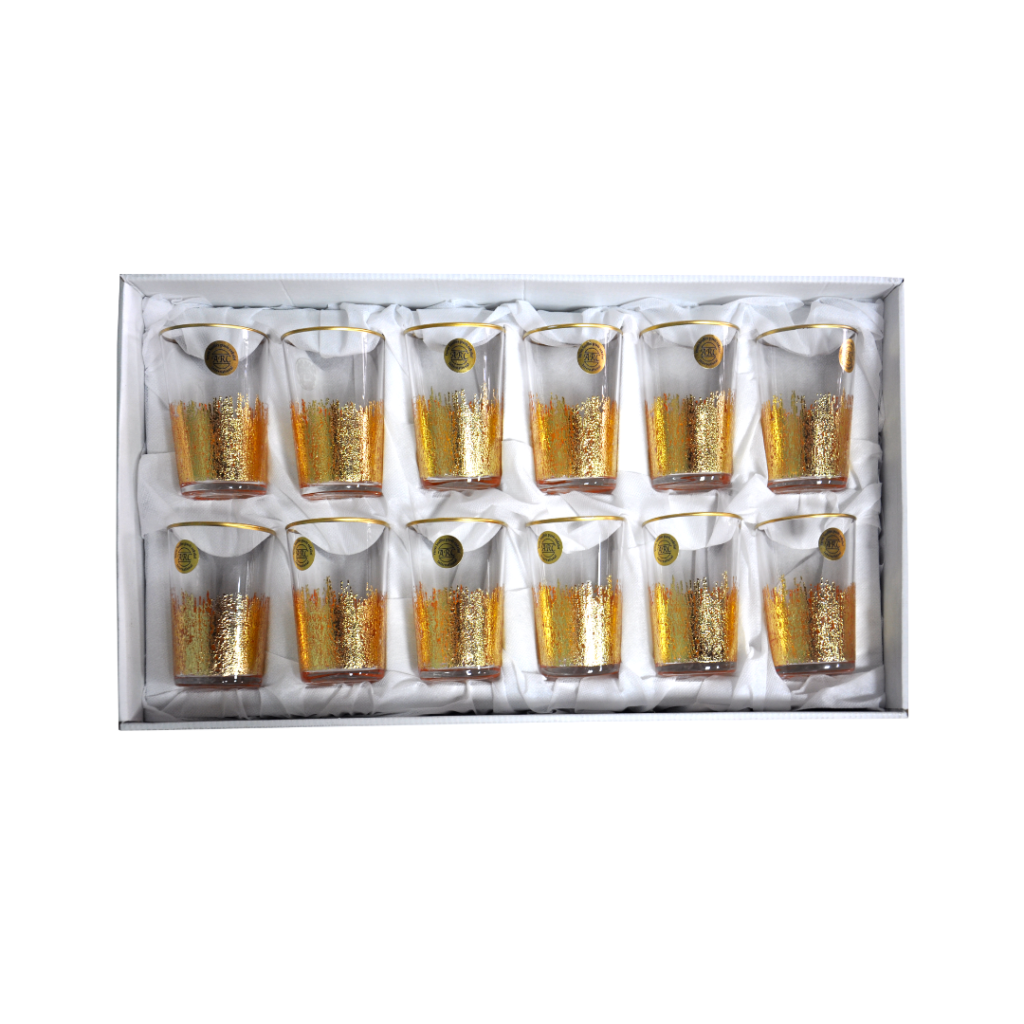 Ensemble de 12 Verres à Thé Marocains Oriental