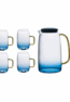 CARAFE A JUS +LOT DE 4 VERRES