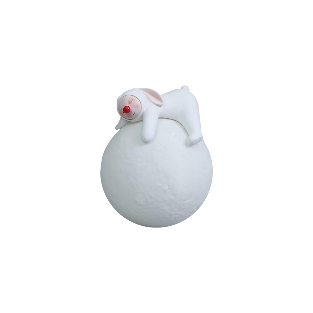 STATUE LAPIN NEZ ROUGE AVEC BALLON