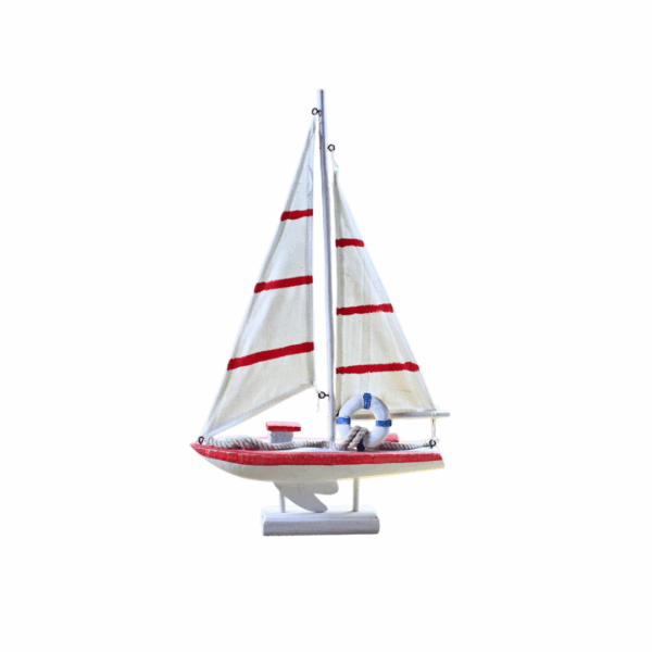 BATEAU ROUGE 21x7x32 CM