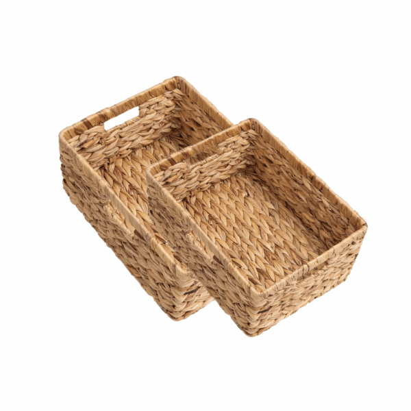 SET 2 PANIERS DE ROTIN RANGEMENT