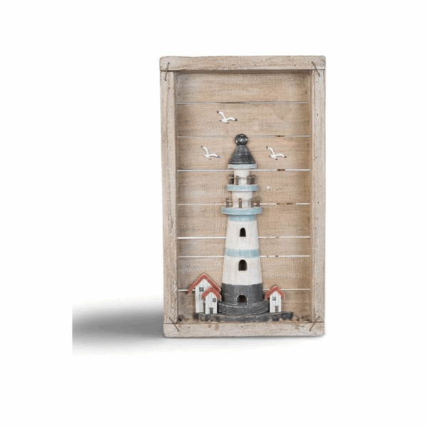 SEA DECO MURAL EN BOIS 43.5x5x25 CM