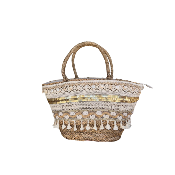 SAC DE PLAGE BOHEMIAN AVEC DENTELLE