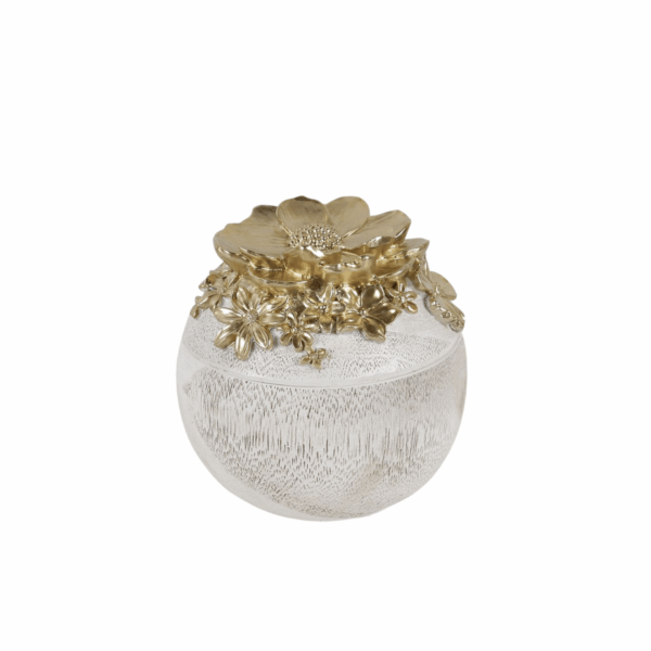 ROSE BOITE BJOUX RONDE 9.5x9.5x9.5 cm