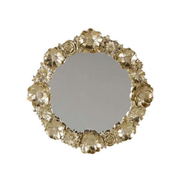 ROSE MIRROIRE DECORATIF RONDE 29.8x2.3 cm