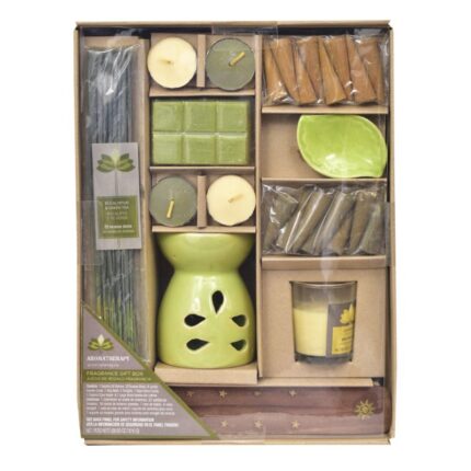COFFRET -MEDITATION MBIKHRA+BOUGIE+HUILE ESSEN