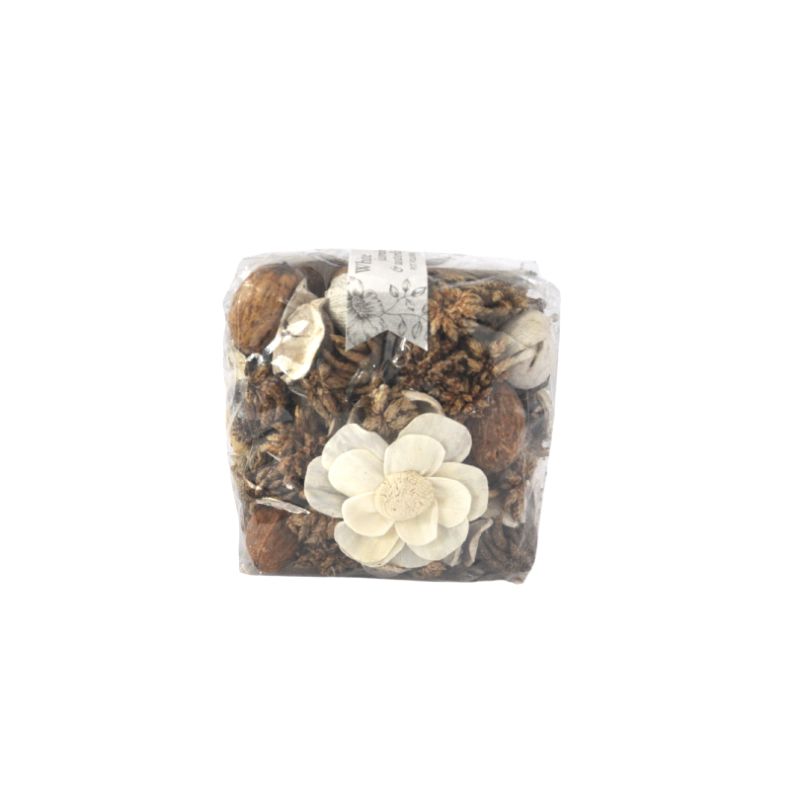 BOITIER POT POURRI BLANC 120G BOITIER POT POURRI BLANC 120G