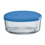 BOITE HERMETIQUE RONDE EN VERRE IGLOO 18 COUV D'AZUR