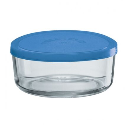 BOITE HERMETIQUE RONDE EN VERRE IGLOO 18 COUV D'AZUR