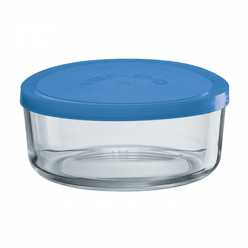 BOITE HERMETIQUE RONDE EN VERRE IGLOO 18 COUV D'AZUR BOITE HERMETIQUE RONDE EN VERRE IGLOO 18 COUV D'AZUR