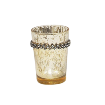 BOUGEOIRE STICK EN ARGENTE AVEC DES PERLES 9CM PH 272