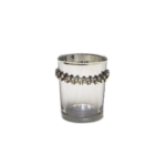 BOUGEOIRE STICK SIMPLE EN ARGENTE FONCE  PERLES 7CMPH 279