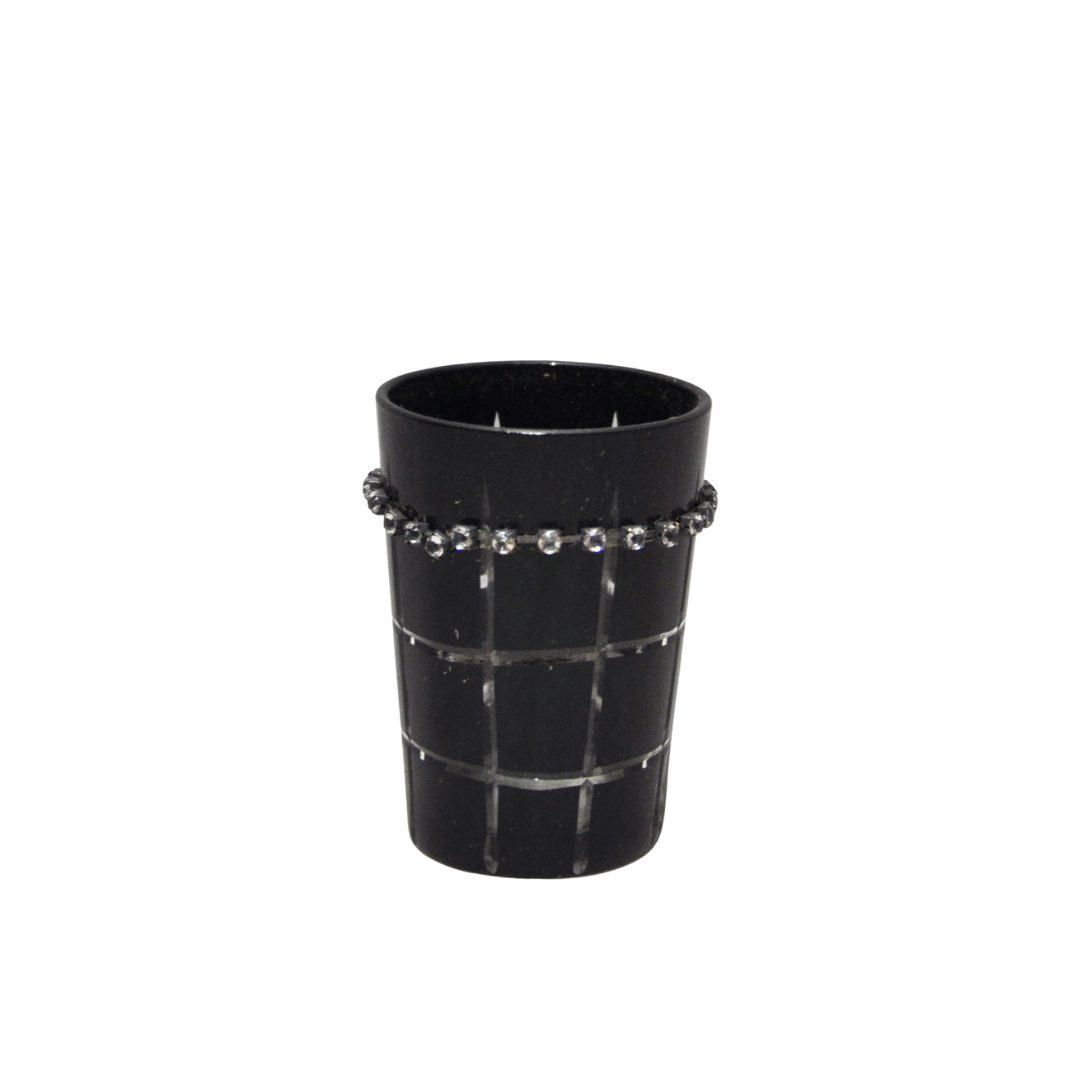 BOUGEOIRE STICK NOIR GRAVEE EN CARRE ARGENT 9CM PH 281 BOUGEOIRE STICK NOIR GRAVEE EN CARRE ARGENT 9CM PH 281