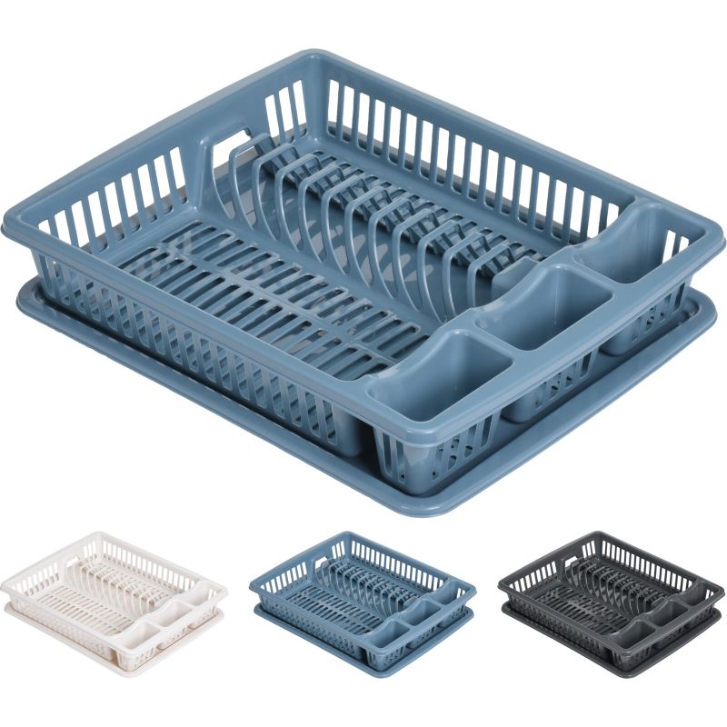 EGOUTOIRE AVEC PLATEAU PLASTIQUE 46X36.5X8 CM EGOUTOIRE AVEC PLATEAU PLASTIQUE 46X36.5X8 CM