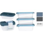 SET 3 BOITE DE CUISINE EN  PLASTIQUE