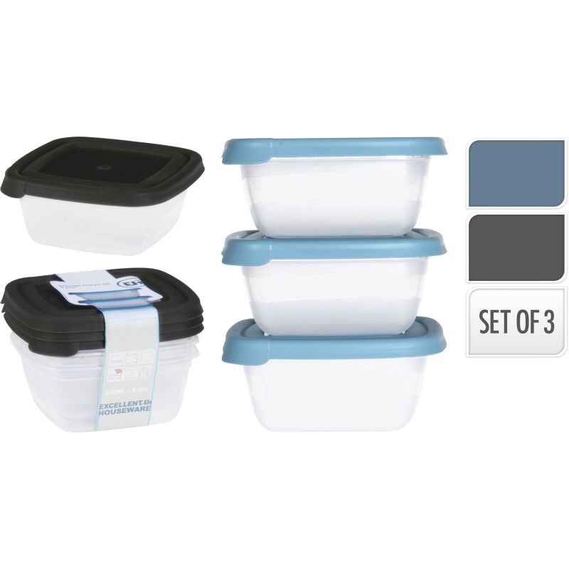 SET 3 BOITE DE CUISINE EN PLASTIQUE SET 3 BOITE DE CUISINE EN PLASTIQUE