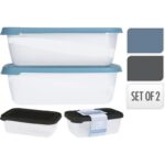 SET 2 BOITES DE CUISINE EN  PLASTIQUE