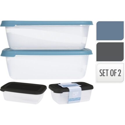 SET 2 BOITES DE CUISINE EN  PLASTIQUE