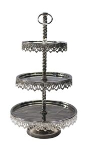 SERVITEUR GATEAU 3NIVEAU VERRE MERCURISE PRESTIGE26,67X48,26 CM