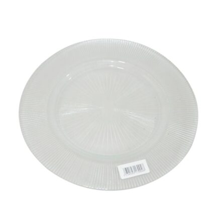 ASSIETTE DE PRESENTATION PAILLETEE RADIANT VERRE CRISTALISE 1Y33C39/V