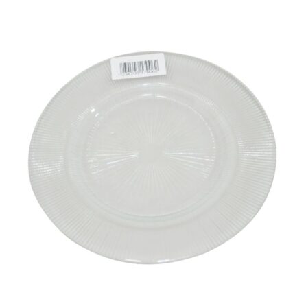 ASSIETTE PLATE  RADIANT VERRE CRISTALISE D 21 CM