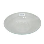 SALADIER EN VERRE CRISTALISE D 30 CM