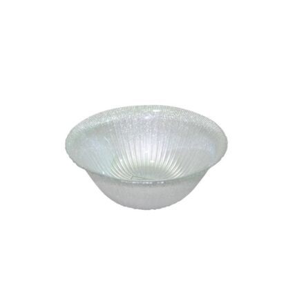 BOL PAILLETEE RADIANT VERRE ARGENT D 16 CM