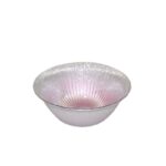 BOL PAILLETEE RADIANT VERRE ROSE D 16 CM