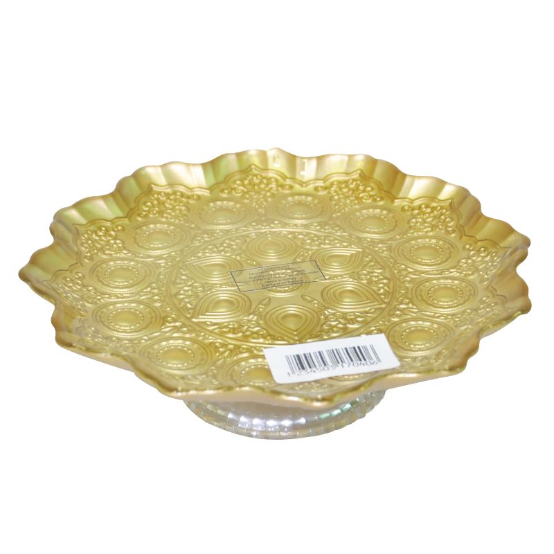 SERVITEUR GATEAU A PIED ARINNA DORE 21CM SERVITEUR GATEAU A PIED ARINNA DORE 21CM
