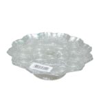 SERVITEUR GATEAU A PIED ARINNA ARGENTE 21CM