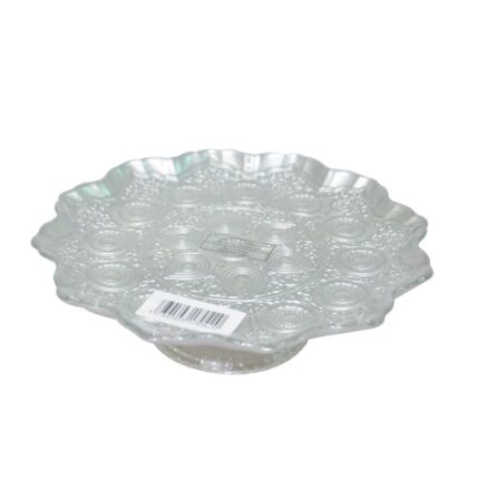 SERVITEUR GATEAU A PIED ARINNA ARGENTE 21CM