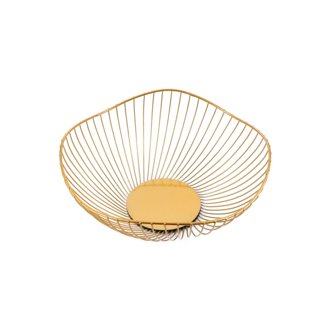PANIER DOREE 25.5X25.5X8.5 CM PANIER DOREE 25.5X25.5X8.5 CM