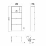 MEUBLE CHAUSSURES AVEC 4 PORTES
