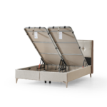 SERENA SOMMIER 160x200CM AVEC RANGEMENT + 2 CHEVETS+MATELAS SERENA