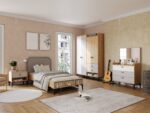 BELLA GRIS ARMOIRE 4 PORTES