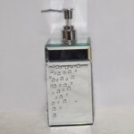 POUSSE SAVON LIQUIDE EN VERRE MIROIR NEW DESIGN KK03940