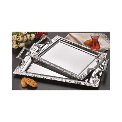 2 PLATEAUX INOX