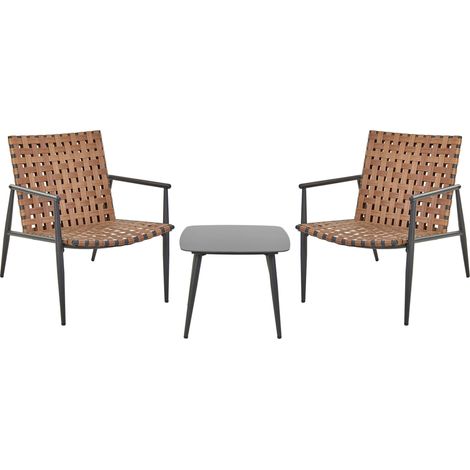 BALCON 2 CHAISES + TABLE BASSE BALCON 2 CHAISES + TABLE BASSE