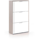 ZAPATEROS MEUBLE CHAUSSURES BLANC 3 PORTES