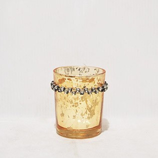 BOUGEOIRE STICK EN ARGENTE AVEC DES PERLES 7CM PH 273