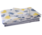 PARURE IMPRIMÉE SMALL 90X200 CM COEUR JAUNE
