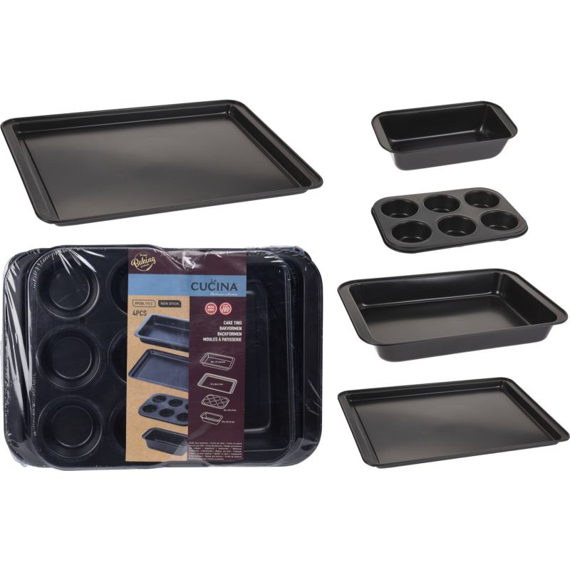 SET 4 MOULES A CAKE ANT-ADHESIF SET 4 MOULES A CAKE ANT-ADHESIF