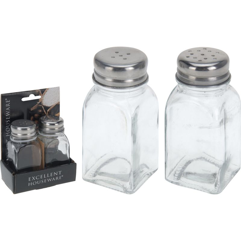 SET 2 SALIERE ET POIVRIER EN VERRE SET 2 SALIERE ET POIVRIER EN VERRE