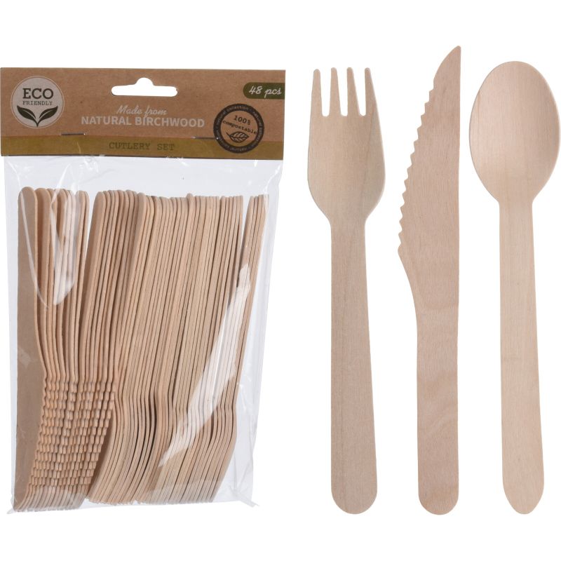 SET 48 COUVERTS PAPIER KRAFT SET 48 COUVERTS PAPIER KRAFT